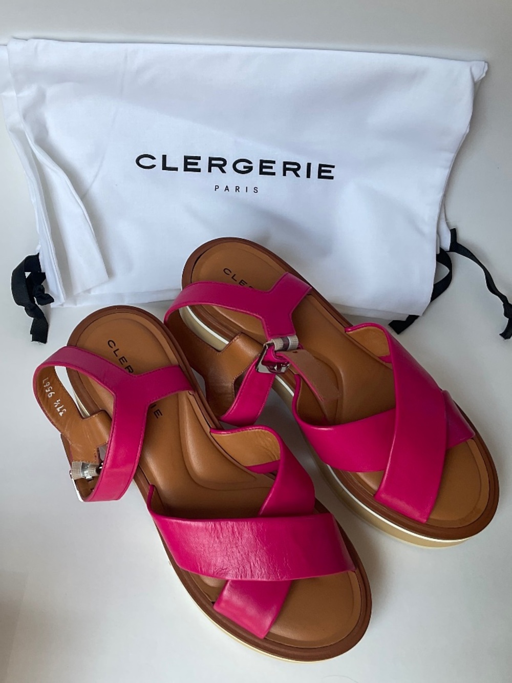 Clergerie Hibiscus Charline sandal 37.5 US 7
